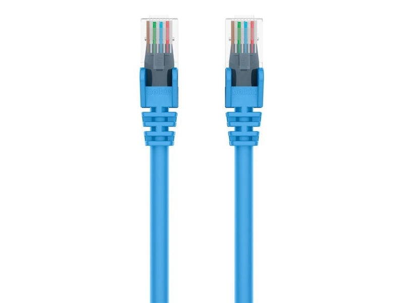 Belkin Cat6 Network Cables 1M - Blue A3L980bt01MBLUS , Exceeds 500MHz In Performance Tests, Snagless Prevents Breaking & Cracking, 2YR