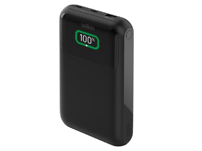 Belkin BoostCharge Pro 20k mAh Laptop Power Bank 3 Port + USB-C Cable - Black