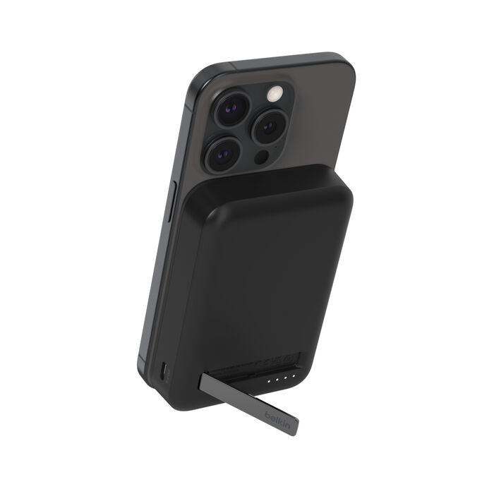 Belkin BoostCharge Pro Magnetic 10K Power Bank w/ Qi2 (15W)+USB-C Cable(1M)+Integrated Kickstand -Black(BPD008BTBK), 2xUSB, $2500 CEW, 2YR
