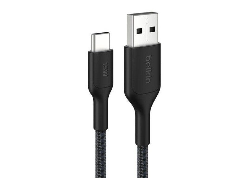 Belkin BoostCharge Pro Braided USB-A to USB-C 2.0 Cable 1M - Black