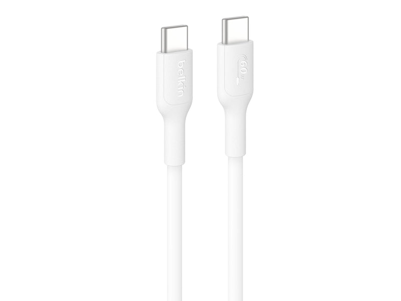 Belkin BoostCharge USB-C to USB-C Cable 0.15M - White CAB023fq0MWH , 3A/60W, 480Mbps, 300K+ Bends, Â Apple, Samsung, USB-IF Certified, 2YR