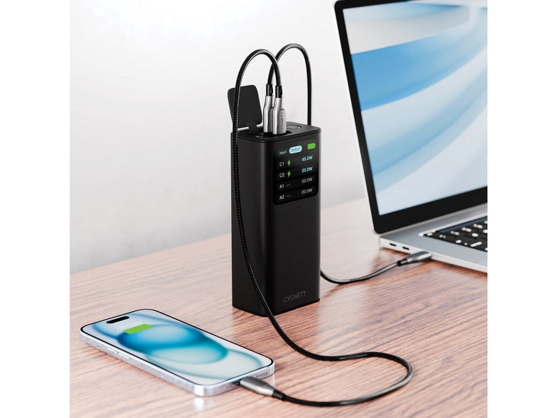 Cygnett Titan 30KmAh Laptop 65W Power Bank - Black