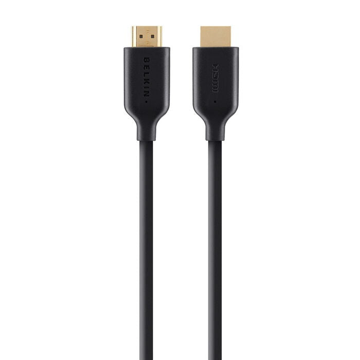 Belkin High Speed HDMI Cable w/ Ethernet 4K/Ultra HD Compatible(2M) -Black(F3Y021bt2M), 1080p, 3D Compatible, 10.2 Gbps Bandwidth, 2YR