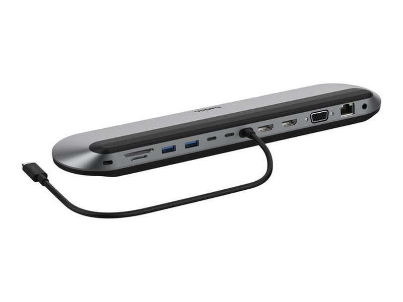 Belkin Connect Universal USB-C 11-in-1 Pro Dock+USB-C Cable 13.7' - Grey INC014btSGY , 100W PD, 3xDisplay, 4K@60Hz, 10Gbps, 2xUSB-A, 1xUSB-C, 2YR