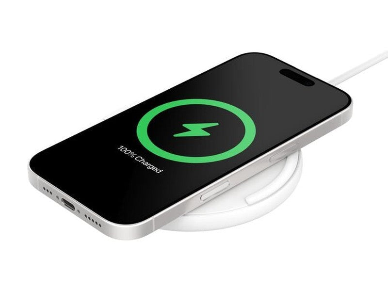 Belkin BoostCharge Wireless Charging Pad 15W + USB-C to USB-C Cable 1.5M - White WIA012fqWH , LED Indicator, $2500 CEW, 2YR
