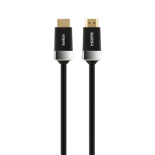 Belkin Advanced Series High Speed 4K HDMI Cable with Ethernet (5M) - Black(AV10050BT5M), Ultra HD 4K @ 60Hz + HDR, 18Gbps Bandwidth, 2YR