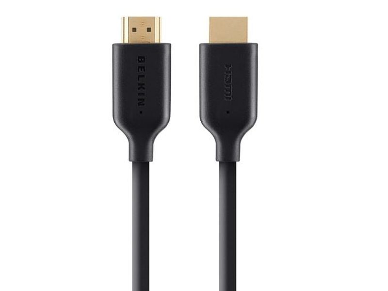 Belkin High Speed HDMI Cable With Ethernet 1M - Black F3Y021bt1M , Ultra HD 4K & 1080p Support, 120Hz, 3D Compatible, 10.2 Bandwidth, 2YR