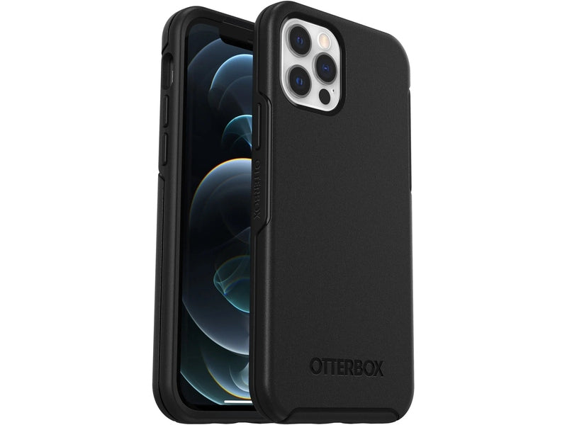 OtterBox Symmetry Apple iPhone 12 / iPhone 12 Pro Case Black - 77-65414 , DROP+ 3X Military Standard, Raised Edges, Ultra-Sleek,7 Years Warranty