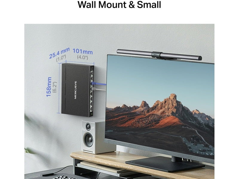 TP-Link Mercusys MS108GS-M2 8-Port 2.5G Multi-Gigabit Desktop Switch