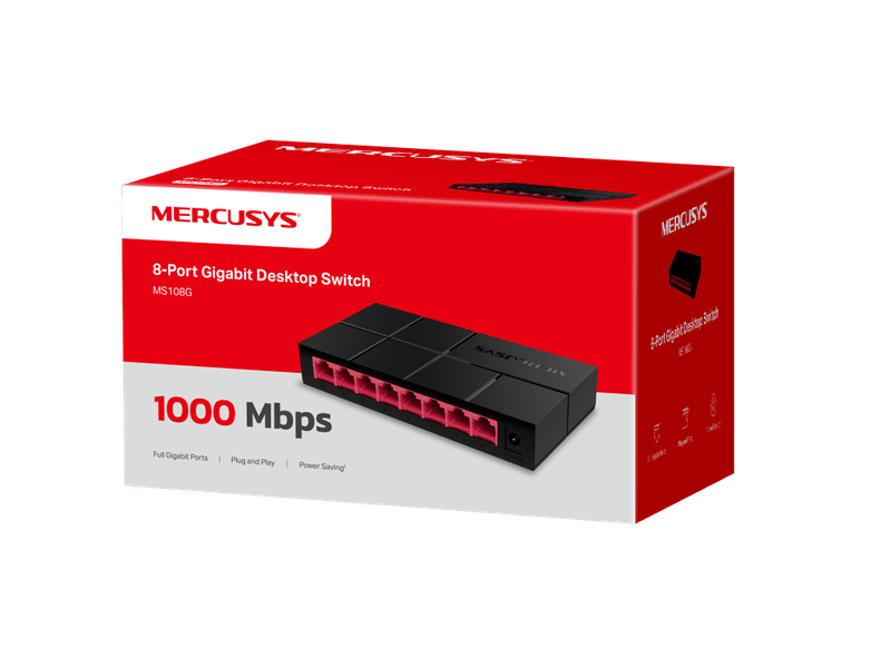 TP-Link Mercusys MS108G 8-Port Gigabit Desktop Switch