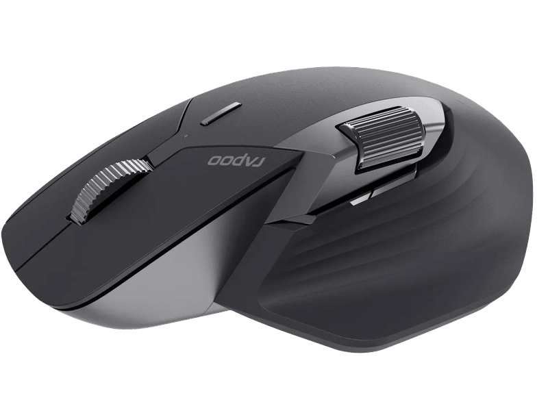 RAPOO MT760L BLACK Multi-mode Wireless Mouse -Switch between Bluetooth 5.0 and 2.4G -adjust DPI from 800 to 4000