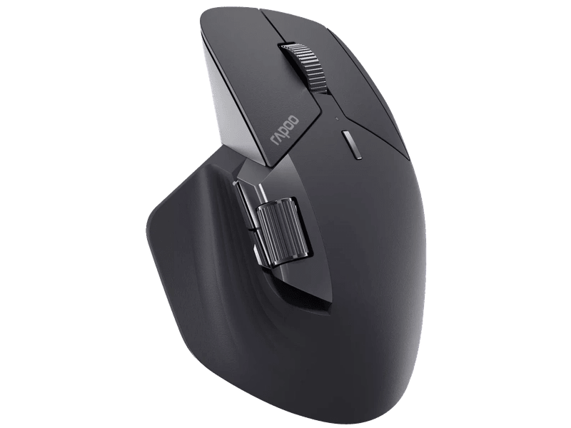 RAPOO MT760L BLACK Multi-mode Wireless Mouse -Switch between Bluetooth 5.0 and 2.4G -adjust DPI from 800 to 4000