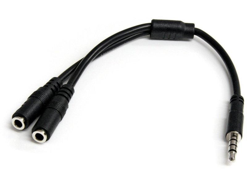 StarTech 3.5MM Stereo Splitter Cable 4-Position To 2X 3-Position M/F