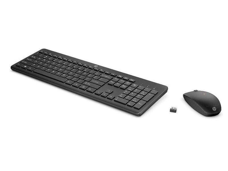 HP 230 Wireless Keyboard & Mouse Combo 12 function keys chiclet comfortable low noise 1600DPI Mouse Light Weight Long Battery Life ~16mths