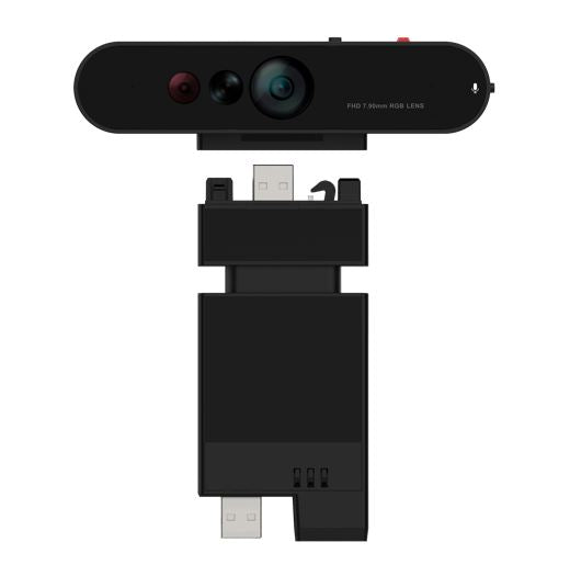 Lenovo ThinkVision MC60 S Monitor Webcam 1080p IR & RGB dual‑sensor Adjustable FOV: 65°-90° AI enhance noise‑cancelling MIC Physical privacy shutter 4XC1K97399