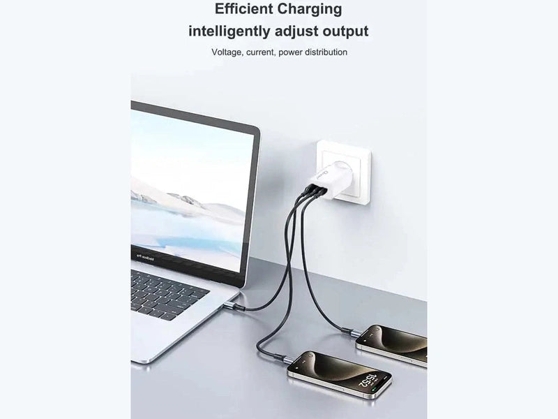 Oxhorn 100W Power Deliver 3 Port GaN Charger - White