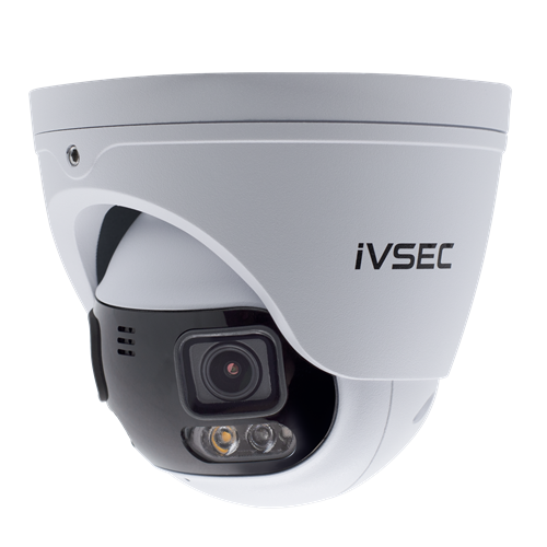 IVSEC Turret IP Camera 2 x 4MP Panoramic 2.8mm Fixed Lens 20fps Adv Det Adv IVS