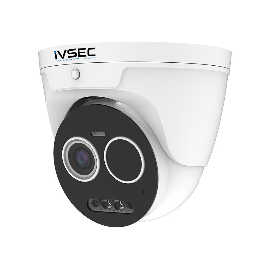 IVSEC Thermal Turret IP Camera 5MP 3.2mm Fixed Lens 25fps Bi-Spectrum Adv Det