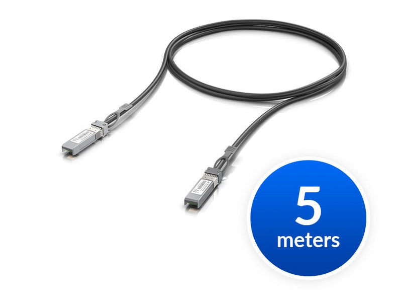 Ubiquiti SFP28 Direct Attach Cable, 25Gbps DAC Cable, 25Gbps Throughput Rate, 5m Length