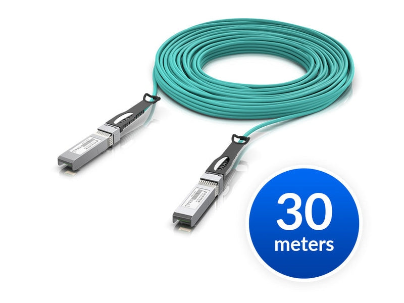 Ubiquiti 10 Gbps Long-Range DAC, 30m Length, Long-range SFP+ Direct Attach Cable w 10 Gbps Maximum Throughput Rate