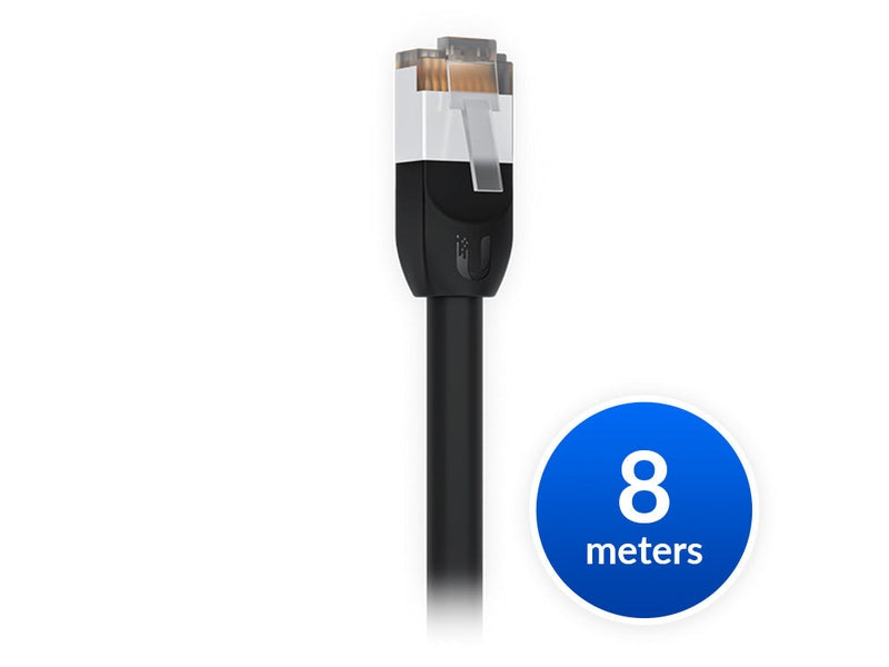 Ubiquiti UniFi Patch Cable Outdoor 8M Black RJ45 Ethernet Cable 5e Weatherproof
