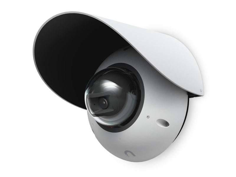 Ubiquiti G6 Dome Camera Weather Shield, White, G6 Dome Camera Accessory, Optimal image Quality, Protection Elements, Installed Outdoors, Wall, Pole.