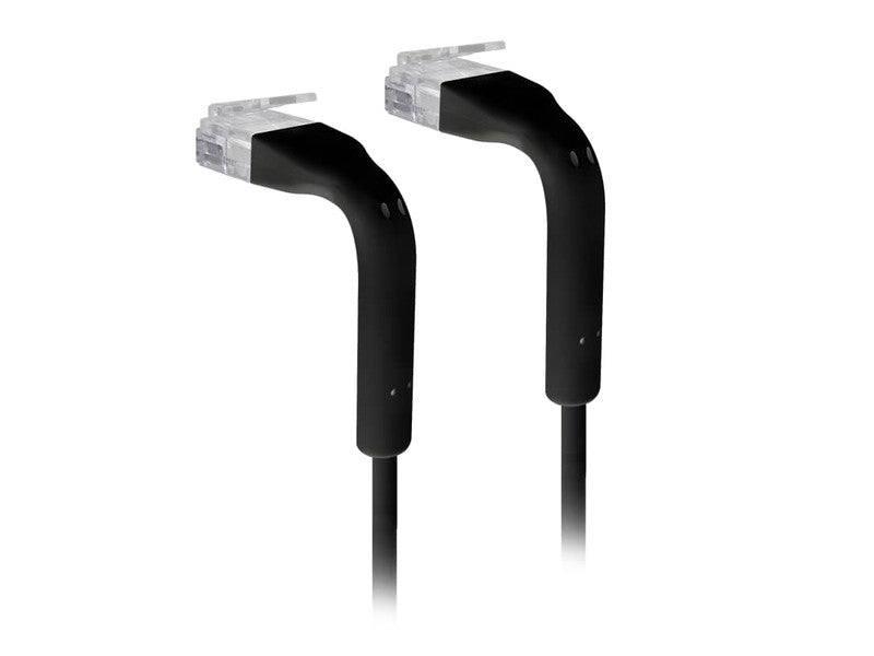 Ubiquiti UniFi Patch Cable, 10-Pack, Reduced Packaging Low Plastic , Length 0.1m, Black, Both End Bendable to 90 Degree, RJ45 Cat6