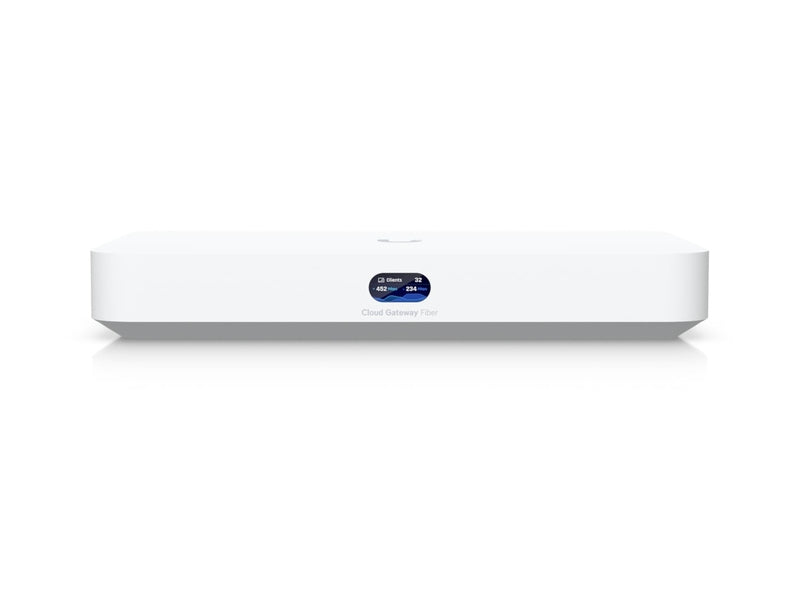 Ubiquiti UCG-FIBER Cloud Gateway Fiber,UCG-Fiber, Desktop 10G Cloud Gateway,Integrated PoE Switch,Selectable NVR Storage,Full UniFi Application Support