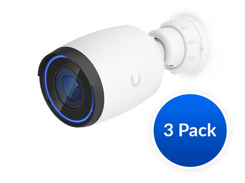 Ubiquiti NHU-UVC-AI-PRO-W-3 UniFi AI Professional 4k White IP Camera 3 Pack