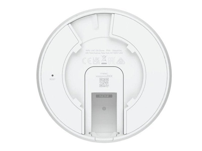 Ubiquiti UniFi Protect Cam Dome Camera G5 2K HD PoE ceiling camera, Polycarbonate Housing, Partial Outdoor Capable