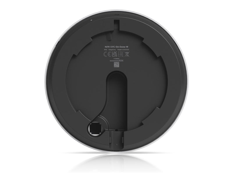 Ubiquiti G6 Dome,White,All-weather,Vandal-proof 4K PoE Camera,1/1.8 8MP Image Sensor,Multi-TOPS AI Engine,Long-range IR NightVision