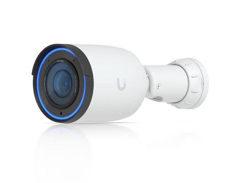 Ubiquiti G6 Pro Bullet, White All-Weather 4K PoE+ Camera, Multi-TOPS AI Engine, 2.36x Optical Zoom, Large 1/1.2"CMOS Sensor,Long-Range IR Night Vision