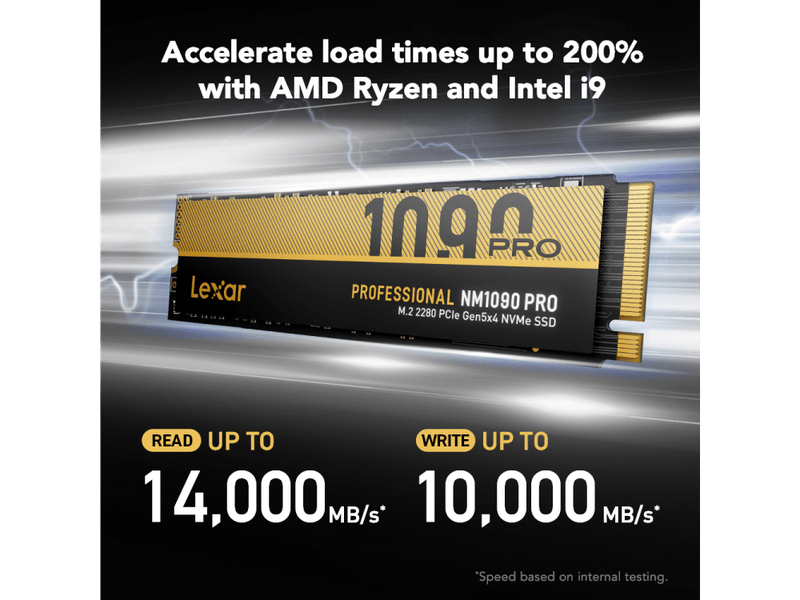 Lexar 1TB NM1090 PRO M.2 2280 PCIe Gen 5x4 NVMe SSD