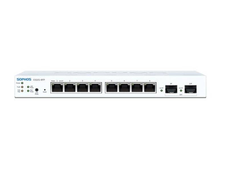 Sophos CS101-8FP Sophos Switch - 8 port with Full PoE - Desktop, Wall Mount