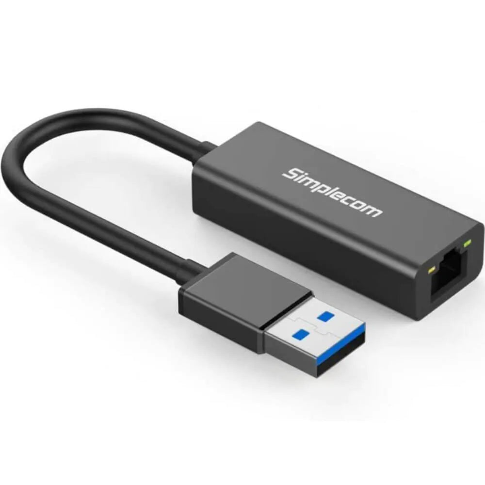 Simplecom NU303 USB 3.0 to Gigabit Ethernet RJ45 Network Adapter Aluminium