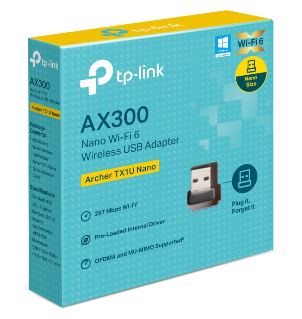TP-Link Archer TX1U Nano AX300 Nano Wi-Fi 6 USB Adapter Archer TX1U Nano
