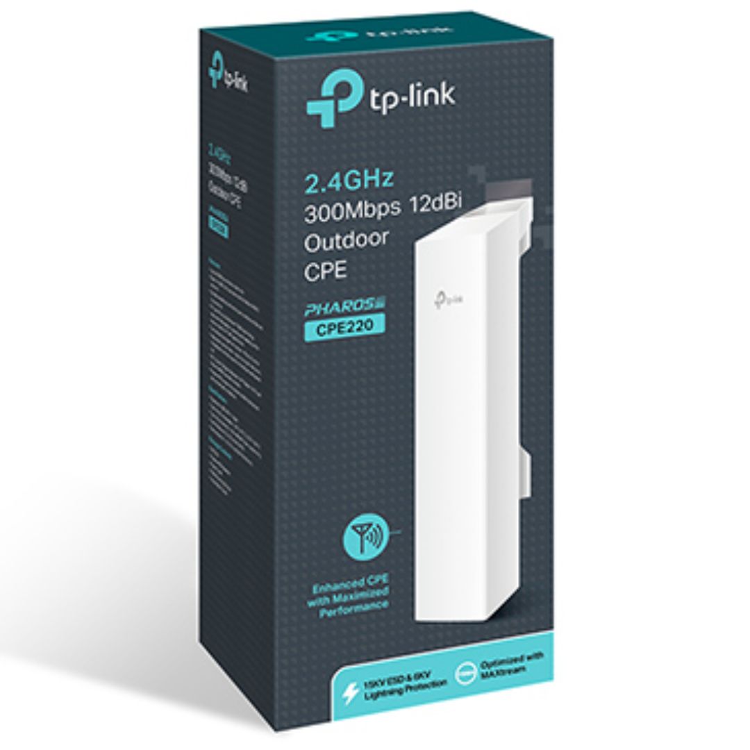 TP-Link CPE220 Outdoor 2.4GHz 300Mbps Wireless CPE CPE220