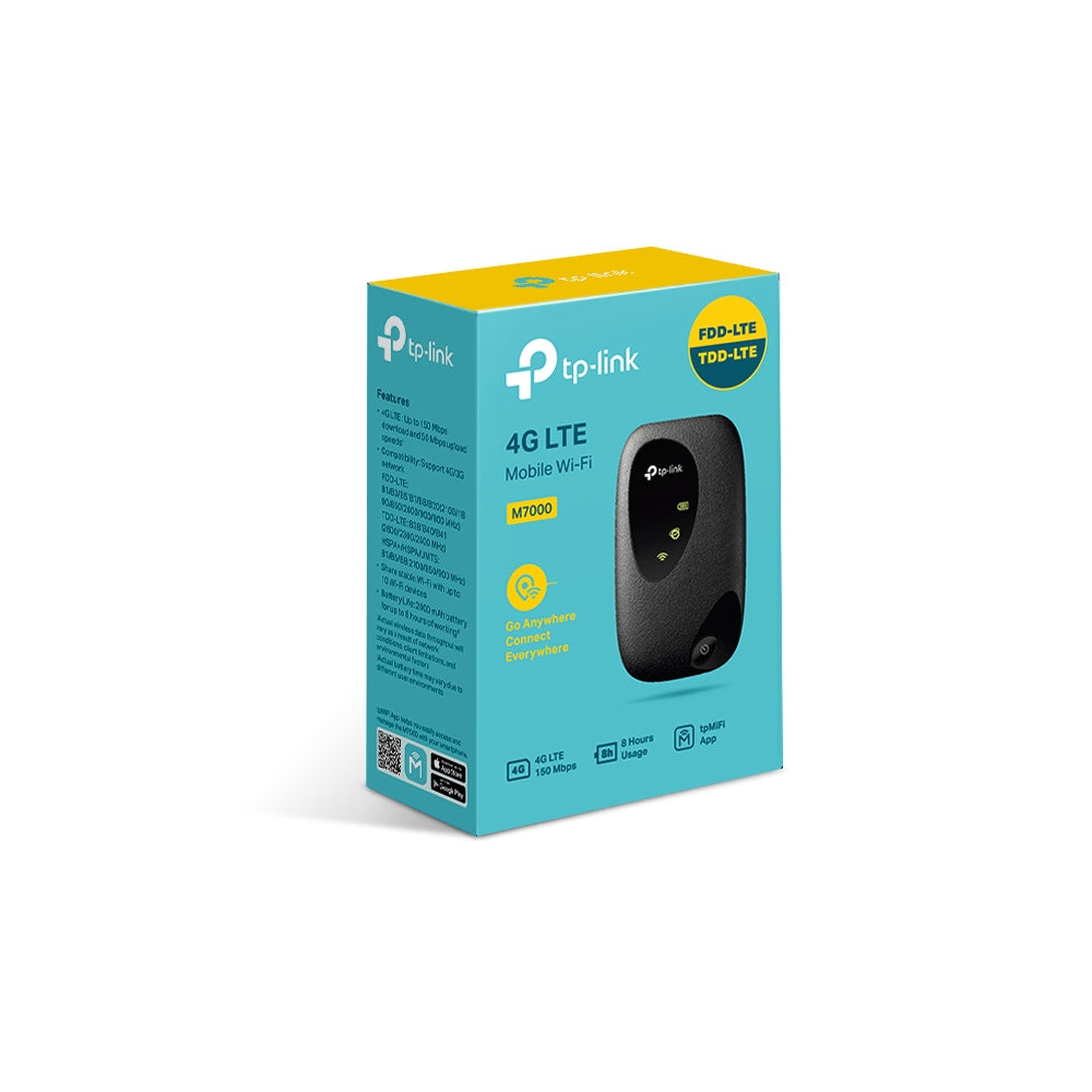 TP-Link M7000 150Mbps 4G LTE Mobile Wi-Fi Build-In 150Mbps 4G LTE Modem M7000