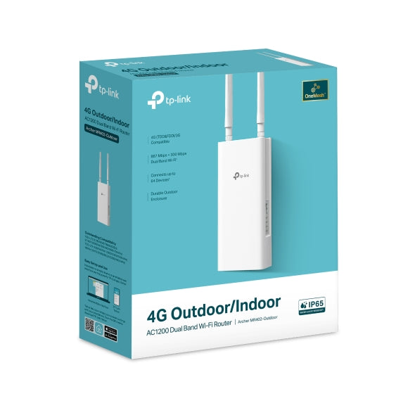 TP-Link Archer MR402-Outdoor 4G AC1200 Mbps Wi-Fi Outdoor Router Archer MR402-Outdoor
