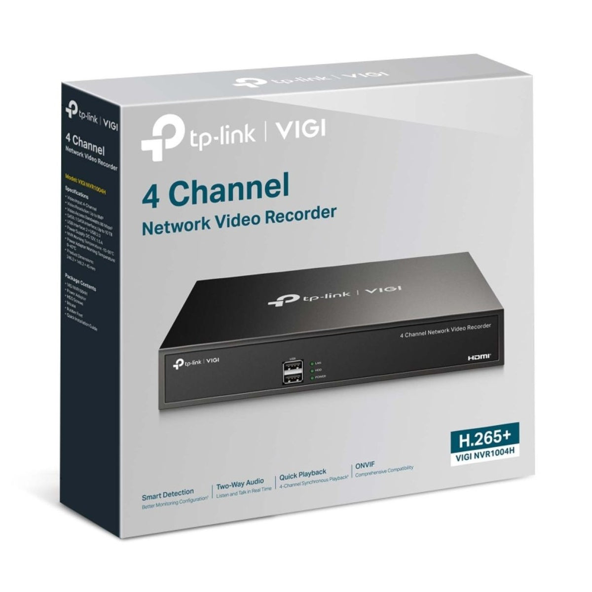TP-Link VIGI NVR1004H VIGI 4 Channel Network Video Recorder HDD Not Included VIGI NVR1004H