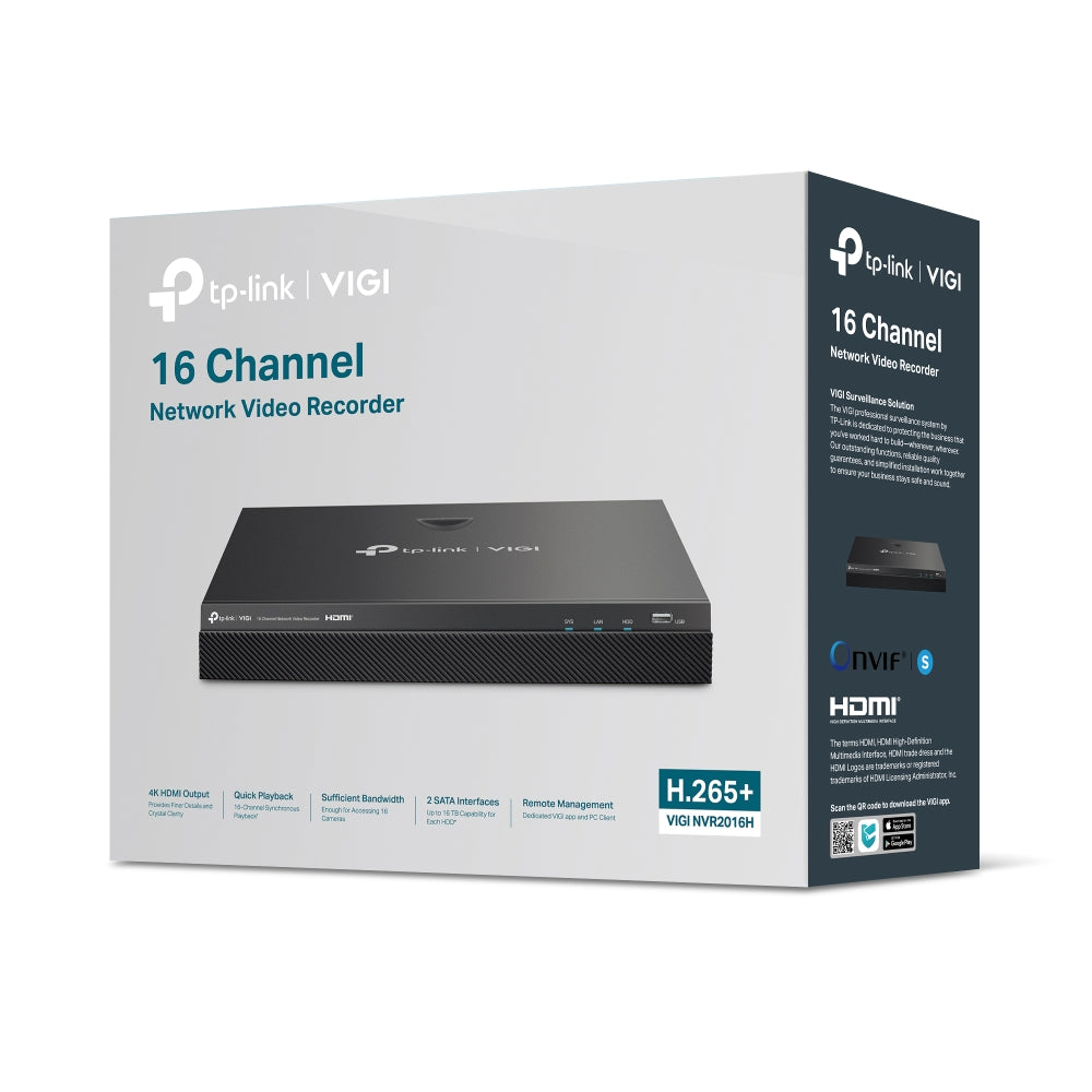 TP-Link VIGI NVR2016H 16 Channel Network Video Recorder VIGI NVR2016H
