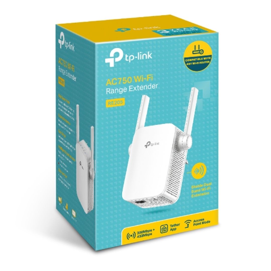 TP-Link RE205 AC750 Wi-Fi Range Extender RE205
