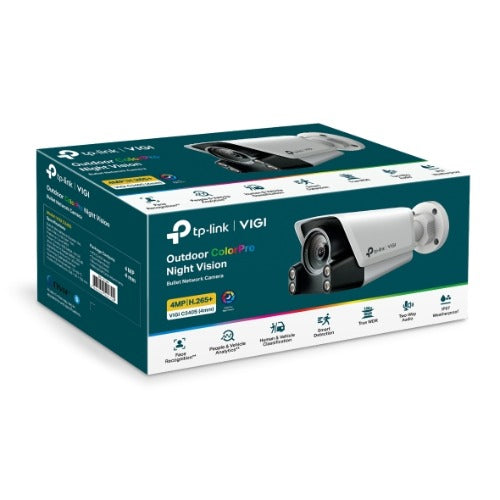 TP-Link VIGI C340S 4mm 4MP Outdoor ColorPro Night Vision Bullet Network Camera VIGI C340S 4mm