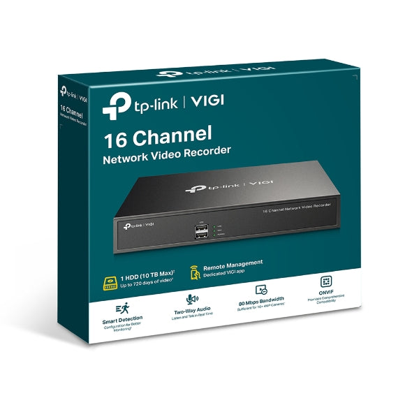 TP-Link VIGI NVR1016H 16 Channel Network Video Recorder VIGI NVR1016H
