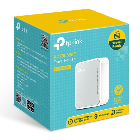 TP-Link TL-WR902AC AC750 Dual Band Wireless Mini Pocket Router TL-WR902AC