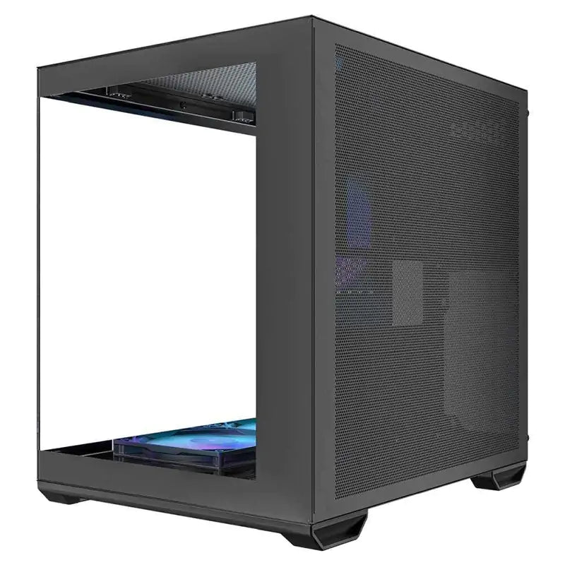 Okinos Mirage 4 TG ARGB Mini-Tower mATX Case - Black CAO-M4ARGB-BK