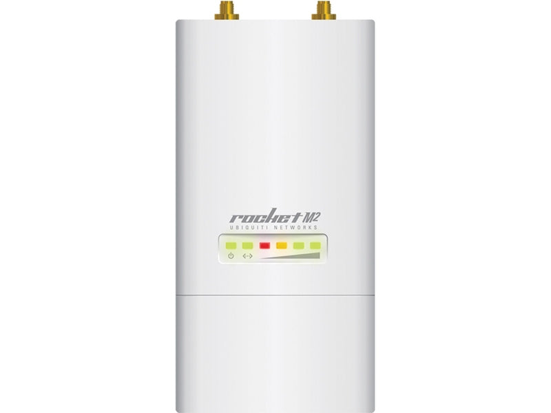Ubiquiti airMAX Rocket M2 2.4Ghz 2x2 MIMO BaseStation,150+ Mbps Throughput, Plug-and-play Integration with airMAX Antennas