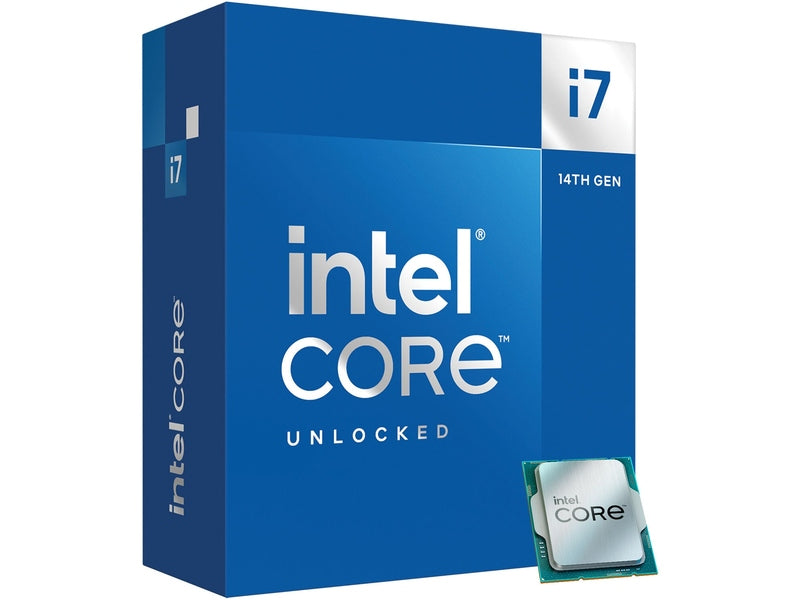 Intel i7 14700 CPU 4.2GHz 5.4GHz Turbo 14th Gen LGA1700 20-Cores 28-Threads 61MB 65W UHD Graphics 770 Retail Raptor Lake with Fan