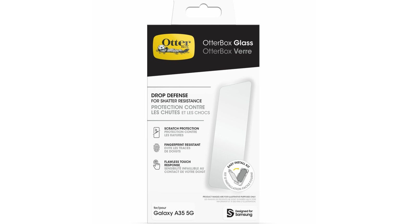 OtterBox Glass Samsung Galaxy A35 5G 6.6' Screen Protector Clear