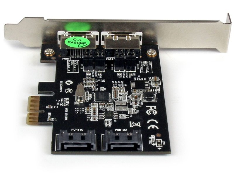 StarTech 2 Port PCI Express SATA 6 Gbps eSATA ContRoller Card